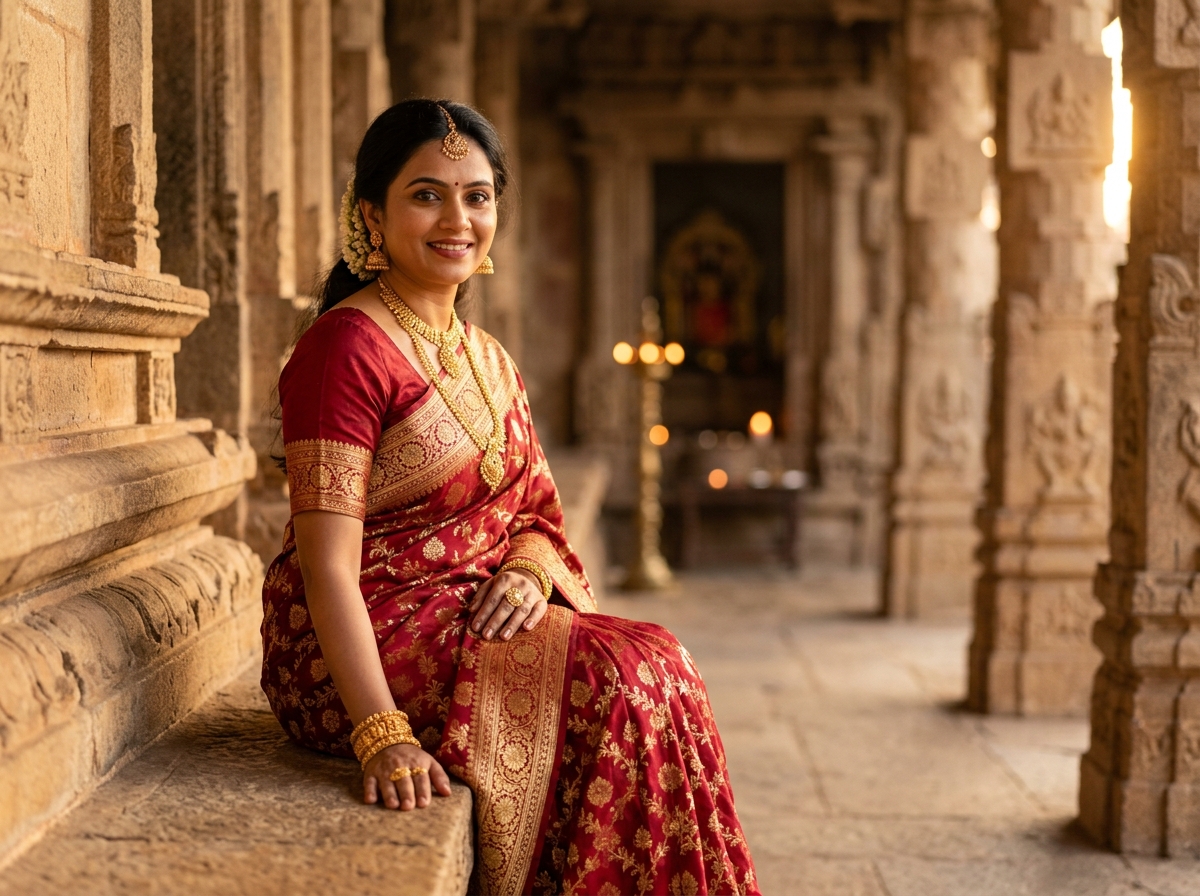 Diwali Festival Diya Lights Portrait